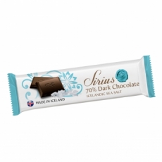 Síríus Dunkle Schokoladeriegel mit Meersalz, 70% Kakao (25 g)